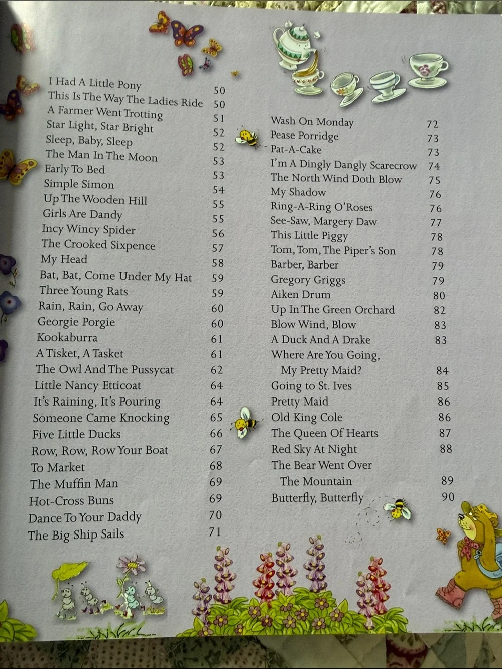 Igloo Blue, Yellow, Green, Purple, Red, Cream Nursery Rhyme Book